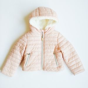 Sold..Michael Kors Faux Fur Lined Hooded Puffer 3T